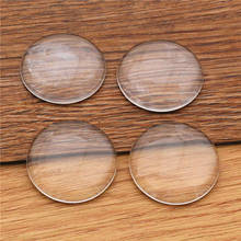 6pcs/lot 30mm Round Flat Back Clear Glass Cabochon, High Quality, Lose Money Promotion!!!(Z2-10) 2024 - buy cheap