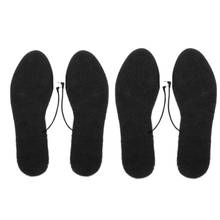 1 пара стельки для обуви с электрическим подогревом обогреватель ног USB зимние теплые стельки для ног 2024 - купить недорого