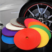 8m Car Wheel Protector Hub Sticker Car Decorative Strip Auto Rim Tire Protection Care Covers Car-styling 2024 - buy cheap