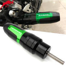 Para kawasaki versys1000 650 300 versys 1000/650 motocicleta cnc accessoires queda de proteção escape slider acidente almofada slider 2024 - compre barato