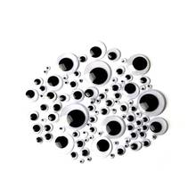 Olhos de plástico animais mistos, olhos de 8mm/10mm/12mm/15mm/20mm, olhos auto-adesivos em acrílico para artesanato, bonecas de brinquedo 2024 - compre barato