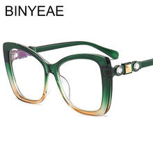 Gafas de sol cuadradas de cristal para mujer, anteojos de sol femeninos con gradiente de gran tamaño, estilo Vintage, a la moda, color verde, 2021 2024 - compra barato