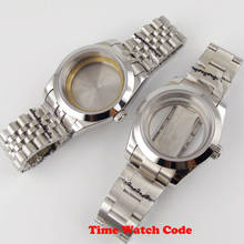 40mm Watch Case Parts Fit For Miyota 8215 ETA 2836 NH35 Automatic Movement Sapphire Glass Polished Bezel With Steel Bracelet 2024 - buy cheap