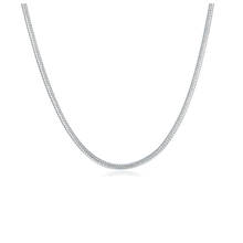 2mm colar de corrente de cobra moda jóias thomas estilo 925 prata esterlina bijoux presente para homens feminino ajuste pingente de charme 2024 - compre barato