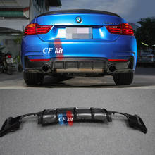 CF Kit de parachoques trasero de fibra de carbono para BMW serie 4, F32, F33, F36, difusor divisor, M Tech, estilo de coche 2024 - compra barato