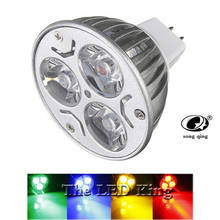 Bombilla LED superbrillante MR16, lámpara GU5.3 de 15W, 12W, 9W, CC de 12V, 205 V, regulable/Rojo/verde/azul, 220 piezas, DHL 2024 - compra barato