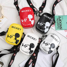 Disney pu Mickey mouse children shoulder bag messenger bag cartoon boy girl children chest bag waist bag 2024 - buy cheap