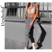 Reflective Pants Nine Pants Harem Casual Pants Hip Hop Elastic Waist Pants 3M Reflective Ladies Fashion Beam Foot Harem 2019 2024 - compre barato