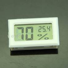 Medidor de humedad y temperatura Digital LCD, higrómetro, termómetro, 10% ~ 99% RH, blanco 2024 - compra barato
