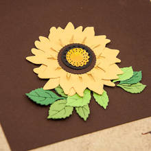 Sunflower Metal Cutting Dies New 2020 Flower Craft Dies Cut for Scrapbooking Stencil DIY Paper Cards Making 2024 - compre barato