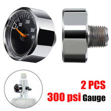 2pcs 25MM 300PSI Micro Air Pressure Gauge for HPA Paintball Marker CO2 Tank PCP QW 2024 - buy cheap