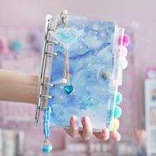 A6 Spiral Notebook Kawaii Ocean Planner Notebook Cherry Bullet Diary Notebook Planner Organizer Square Binder Small Clear Diary 2024 - buy cheap