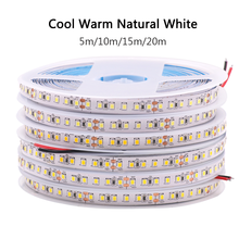 Dc24v 2835 led luz de tira 5m 10m 15m flexível led fita luz legal branco quente natural 120leds/m fita diodo fita led 20m 2024 - compre barato