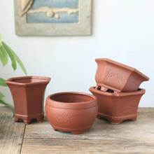 Red Clay Breathable Flowerpot Ceramic Succulent Plant Pot Vase Bonsai Planter Flower Container Living Room Balcony Home Decor 2024 - buy cheap