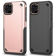 LAPOPNUT Hybrid Armour жесткие чехлы для телефонов Iphone 11 Pro Xs Max Xr X 7 8 Plus 6 6s 5 5S SE Силиконовый противоударный чехол-накладка 2024 - купить недорого