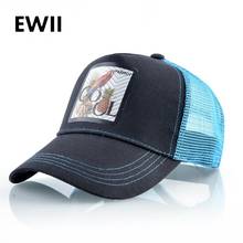 Animal visor trucker caps men baseball hat summer snapback cap women breathable mesh fitted hats for men fashion casquette 2024 - buy cheap