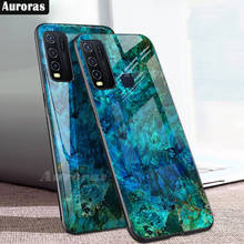 Capa de vidro temperado para vivo y30, auroras para vivo y30 com moldura de tpu macio, à prova de choque, capa traseira para vivo y50 2024 - compre barato