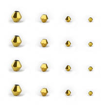 Двухконусные бусины ZHBES 3/4/6/8 мм с австрийским кристаллом для изготовления ювелирных изделий своими руками, фурнитура для браслетов и ожерелий 2024 - купить недорого