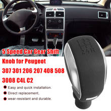 5 Speed Car Gear Shift Knob for Peugeot 307 301 206 207 408 508 3008 C4L C2 2024 - buy cheap