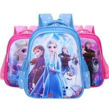 Disney-mochila escolar de princesa para niños y niñas, morral ortopédico con dibujos animados de Frozen para guardería, novedad 2024 - compra barato