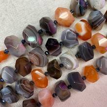 16-18mm oval faceted Sardonyx/botswana agates beads natural stone beads DIY spacer beads for jewelry making strand 15" wholesale 2024 - buy cheap