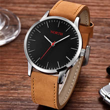 North Luxury Brand Men Watches Waterproof Analog Quartz Watch Men Leather Fashion Casual Wristwatch Man Business Sport Clock 2024 - buy cheap
