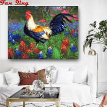 Full Square/Round Drill 5D DIY Diamond Painting "Oil painting chicken" Embroidery Cross Stitch 5D Home Decor 2024 - buy cheap