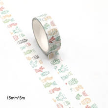 1pcs Cactus Potted Plant Washi Tape Adhesive Paper Tape School Office Supplies DIY Scrapbooking Decorative Sticker Tape 5m 2024 - buy cheap