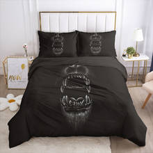 3D Bedding Set Comforter Duvet Cover Pillowcases Luxury Bed Linens Bed Set Queen King Europe Russia Size Black Orangutan 2024 - buy cheap