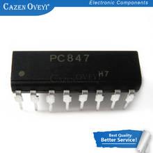 10 pçs/lote PC847-4 pc847 dip-16 SMD-16 opto-isolador transistor fotovoltaico linha de saída original novo em estoque 2024 - compre barato