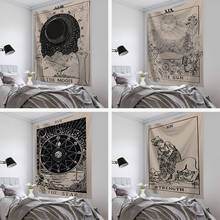 Large Wall tapestry Greece Sun Moon Star Taro Tapestries Print Wall Hanging carpet Polyester Fabric Blanket Decor 200x150cm 2024 - buy cheap
