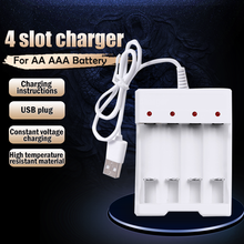 4 Slots USB Battery Charger Fast Charging Battery Charger For AA AAA Ni-mh Ni-cd Battery Rechargeable Battery Power Accessories 2024 - buy cheap