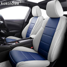 Kokololee-fundas de cuero para asiento de coche, personalizadas, para Hyundai Sonata Elantra Tucson i30 IX35 IX25 MISTRA Verna SantaFe ENCINO 2024 - compra barato