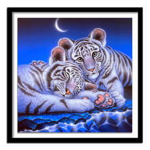 diamant painting diamond painting full square Diamond embroidery animals Tiger diamond  round diamant painting 489DD 5d 2024 - buy cheap