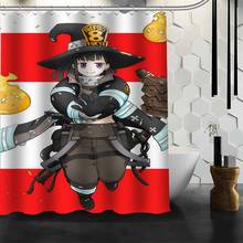 Best Arthur Boyle Fire Force Shower Curtain Polyester Fabric Printing Bathroom Curtain Waterproof Bathroom Products With Hook 2024 - buy cheap