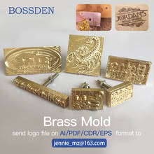 BOSSDEN-Molde de hierro para sello de metal, personalizado, con Logo personalizado, calefacción en madera, cuero, liga, regalo 2024 - compra barato