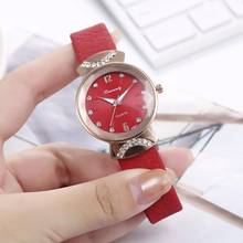 Reloj Casual de cuero de lujo de cuarzo de moda para mujer, reloj de pulsera de moda informal para mujer, reloj de pulsera de lujo FD 2024 - compra barato
