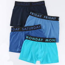 6 Pieces Monday Tuesday Wednesday Thursday Friday Saturday Sunday Boys Boxers Kids Cotton Pants Week Trunks Teenage Underwear 2024 - buy cheap