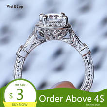 Visisap Simple Fashionable Tourist Souvenirs Zircon Rings for Women Anniversary White Gold Color Ring Jewelry Supplier B2554 2024 - buy cheap