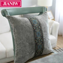 JIANIW-funda de almohada de algodón con encaje bordado, funda de almohada moderna de lujo con encaje sin almohada interior 2024 - compra barato