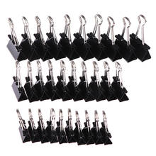 10pcs/lot Black Metal Binder Clips 19mm/ 25mm/ 32mm Notes Letter Paper Clip Office Supplies Binding Securing Clips 2024 - buy cheap