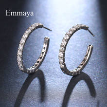 Emmaya New Popular Classical Design Circular Shape AAA CZ Earring For Women And Ladies Delicate Ornament For Banquet 2024 - buy cheap