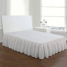 Solid Color Home Hotel Bed Skirt Bedroom Bedspread Bed Skirt Bed Cover Bedsheet Bed Skirt Sheet Bedding Protector Home Textile 2024 - buy cheap