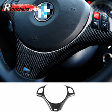 RONCHEIN-cubierta de fibra de carbono para volante de coche, embellecedor Interior para BMW M3, F10, E90, ABS, marco Interior para BMW m-sport 2024 - compra barato