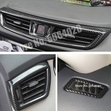 ABS Carbon Fiber For Nissan X-Trail XTrail T32 Rogue 2014-2020 Small Air Conditioner Outlet AC Vent Trims Cover Car Accessories 2024 - buy cheap