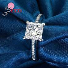 New Hot Ins Wedding Engagement 925 Sterling Silver Rings For Women AAA Zircon Crystal Bagues Pour Femme 2024 - buy cheap