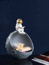 Decoração de resina para astronauta, mesa de trabalho, sala de estar, mesa de café, luz, luxo, decoração de placa de fruta 2024 - compre barato