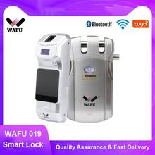 Wafu-cerradura inteligente con wifi, dispositivo de cierre con contraseña, BT, Control remoto, Invisible, Tuya, 019 2024 - compra barato