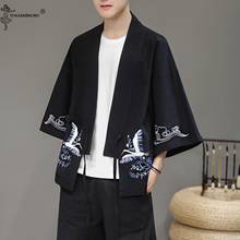 Yukata Men Kimono Cardigan Men Japanese Kimonos Top Coat Kimono Cosplay Costume Print Asian Clothes Summer Beach Casual Shirts 2024 - buy cheap