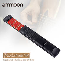 ammoon Portable Pocket Acoustic Guitar Practice Tool Gadget Chord Trainer 6 String 6 Fret Model for Beginner guitar accessories 2024 - buy cheap
